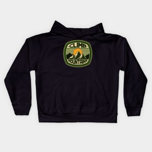 Climb Mountains Vintage Label Kids Hoodie